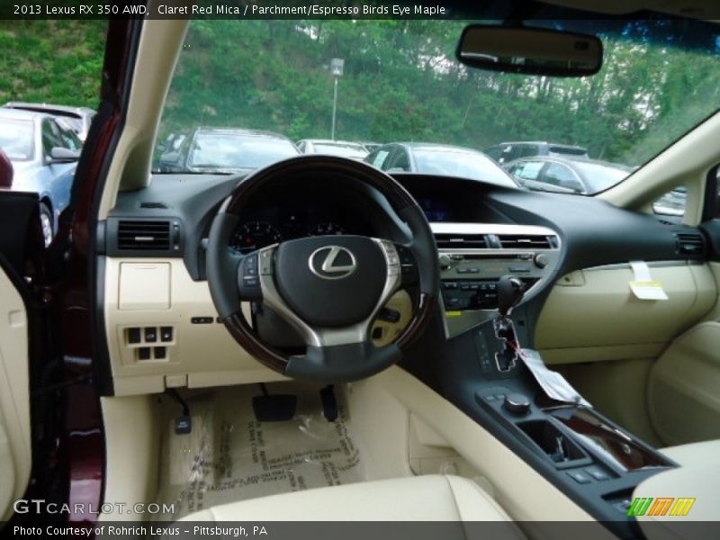 Dashboard of 2013 RX 350 AWD