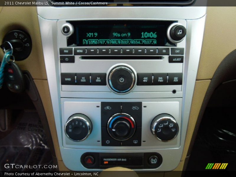 Summit White / Cocoa/Cashmere 2011 Chevrolet Malibu LS