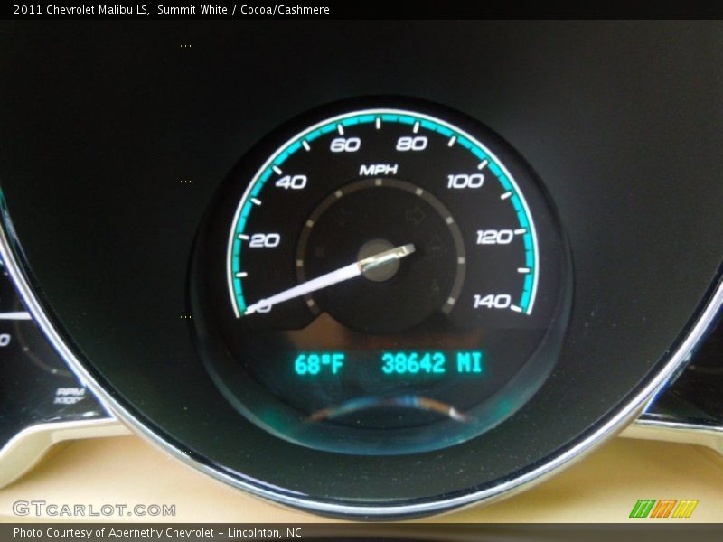 Summit White / Cocoa/Cashmere 2011 Chevrolet Malibu LS
