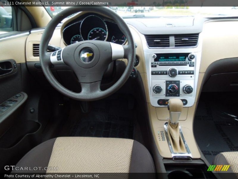 Summit White / Cocoa/Cashmere 2011 Chevrolet Malibu LS