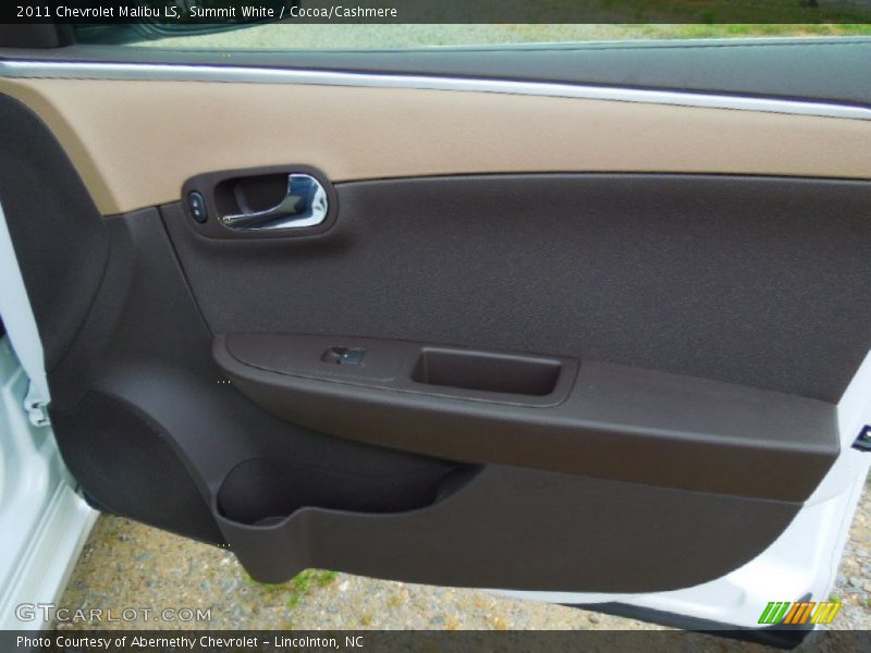 Summit White / Cocoa/Cashmere 2011 Chevrolet Malibu LS