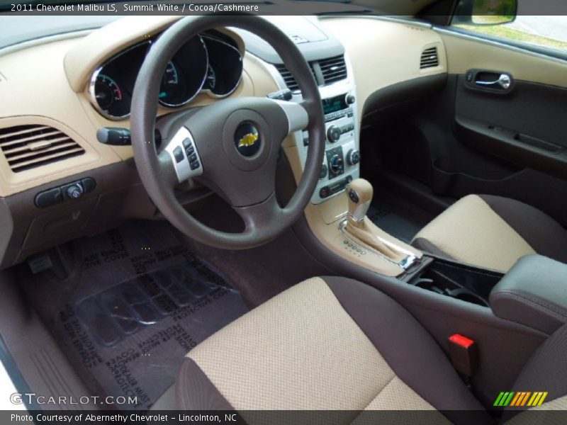 Summit White / Cocoa/Cashmere 2011 Chevrolet Malibu LS