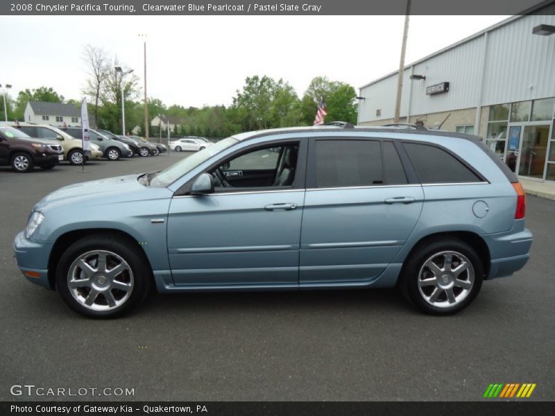 Clearwater Blue Pearlcoat / Pastel Slate Gray 2008 Chrysler Pacifica Touring