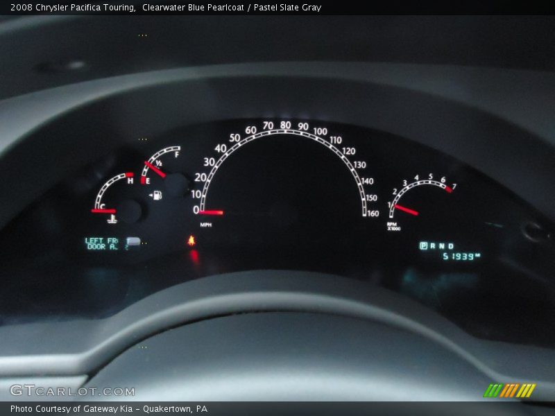 Clearwater Blue Pearlcoat / Pastel Slate Gray 2008 Chrysler Pacifica Touring
