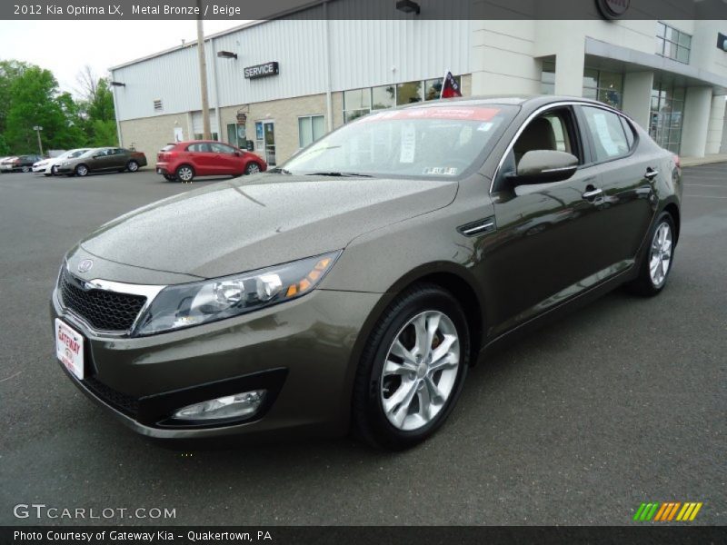 Metal Bronze / Beige 2012 Kia Optima LX