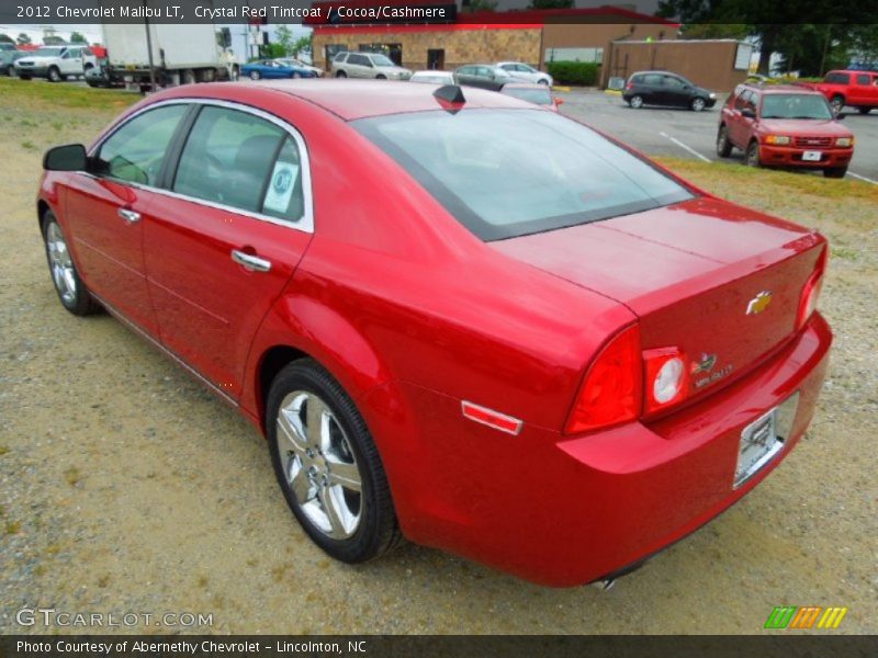 Crystal Red Tintcoat / Cocoa/Cashmere 2012 Chevrolet Malibu LT