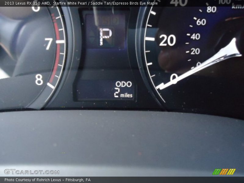 Starfire White Pearl / Saddle Tan/Espresso Birds Eye Maple 2013 Lexus RX 350 AWD