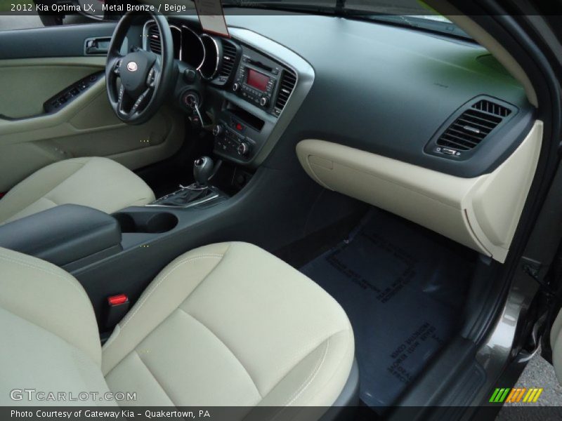 Metal Bronze / Beige 2012 Kia Optima LX