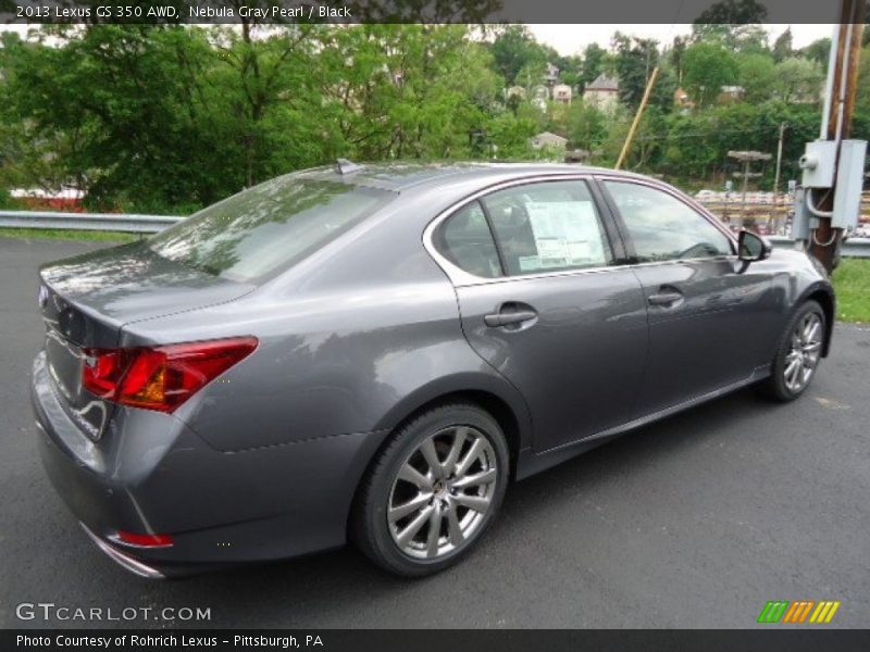 Nebula Gray Pearl / Black 2013 Lexus GS 350 AWD