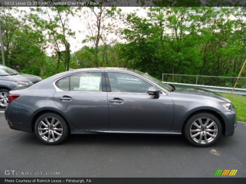 Nebula Gray Pearl / Black 2013 Lexus GS 350 AWD