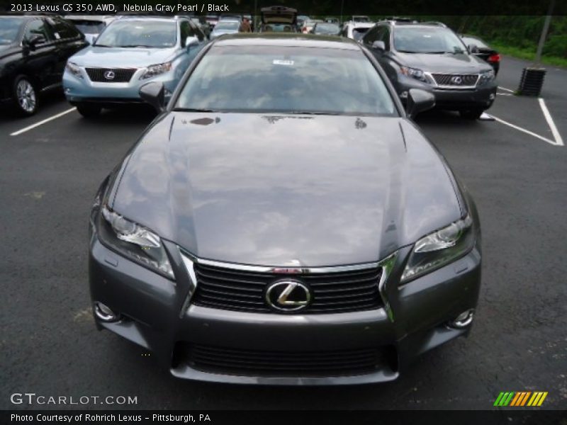 Nebula Gray Pearl / Black 2013 Lexus GS 350 AWD