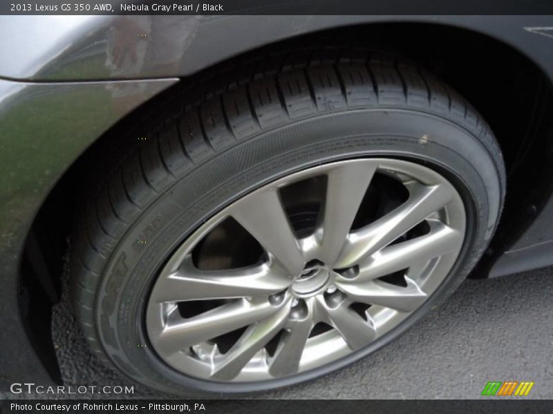 Nebula Gray Pearl / Black 2013 Lexus GS 350 AWD