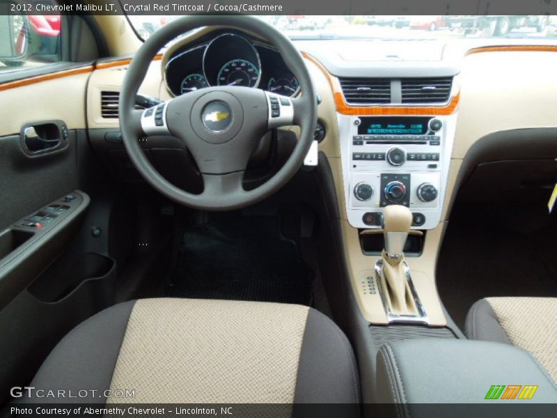 Crystal Red Tintcoat / Cocoa/Cashmere 2012 Chevrolet Malibu LT