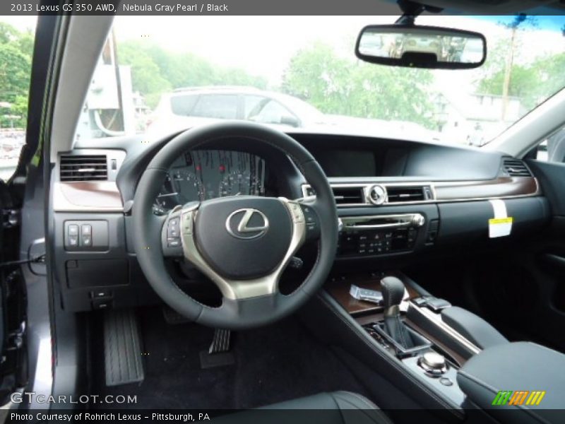 Nebula Gray Pearl / Black 2013 Lexus GS 350 AWD