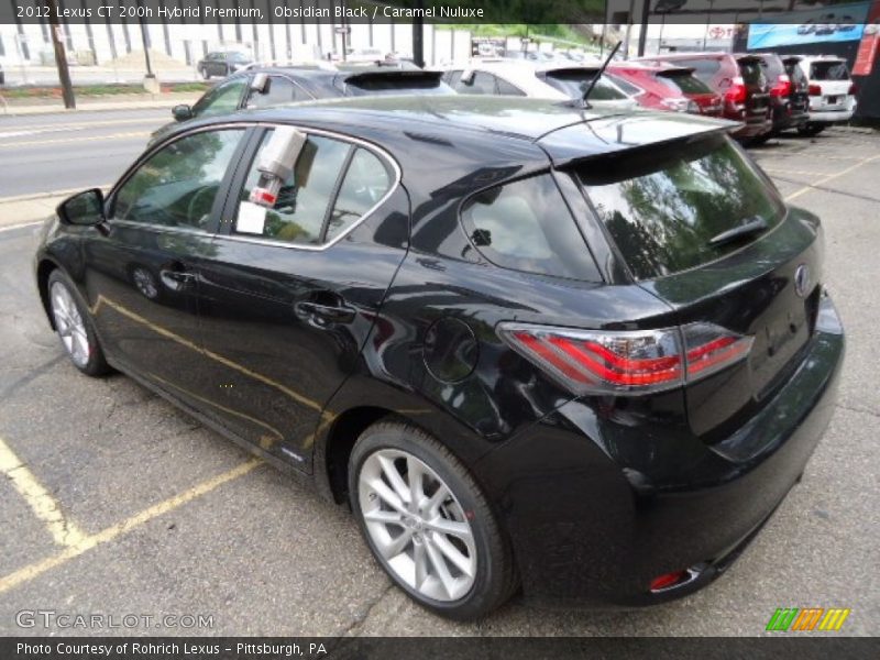 Obsidian Black / Caramel Nuluxe 2012 Lexus CT 200h Hybrid Premium