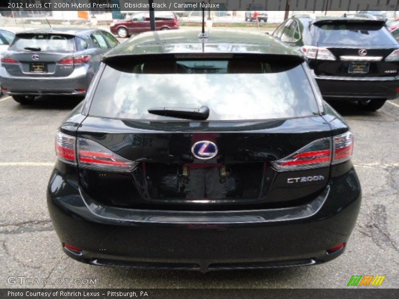 Obsidian Black / Caramel Nuluxe 2012 Lexus CT 200h Hybrid Premium