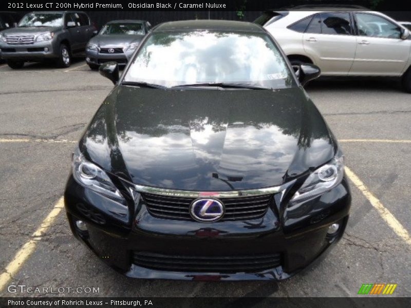 Obsidian Black / Caramel Nuluxe 2012 Lexus CT 200h Hybrid Premium