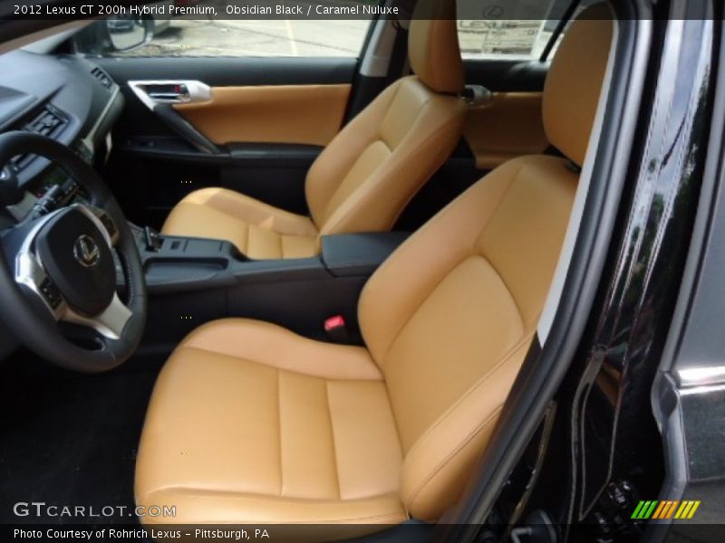 Obsidian Black / Caramel Nuluxe 2012 Lexus CT 200h Hybrid Premium