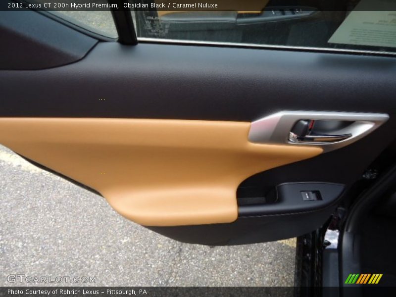 Obsidian Black / Caramel Nuluxe 2012 Lexus CT 200h Hybrid Premium
