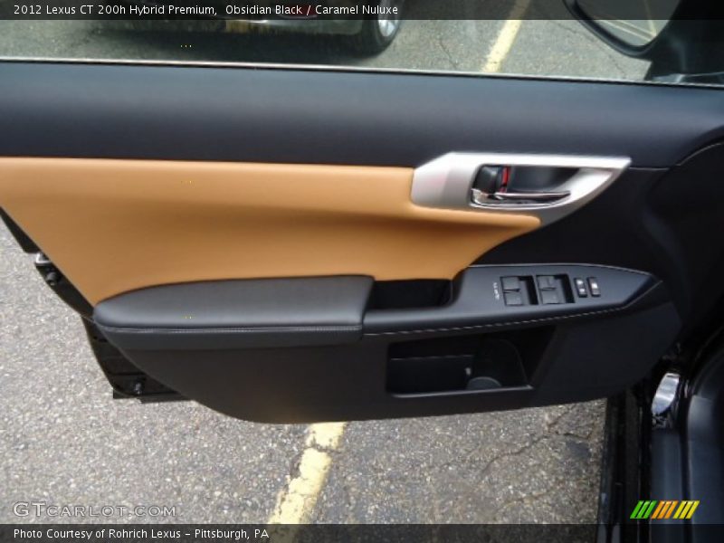 Obsidian Black / Caramel Nuluxe 2012 Lexus CT 200h Hybrid Premium