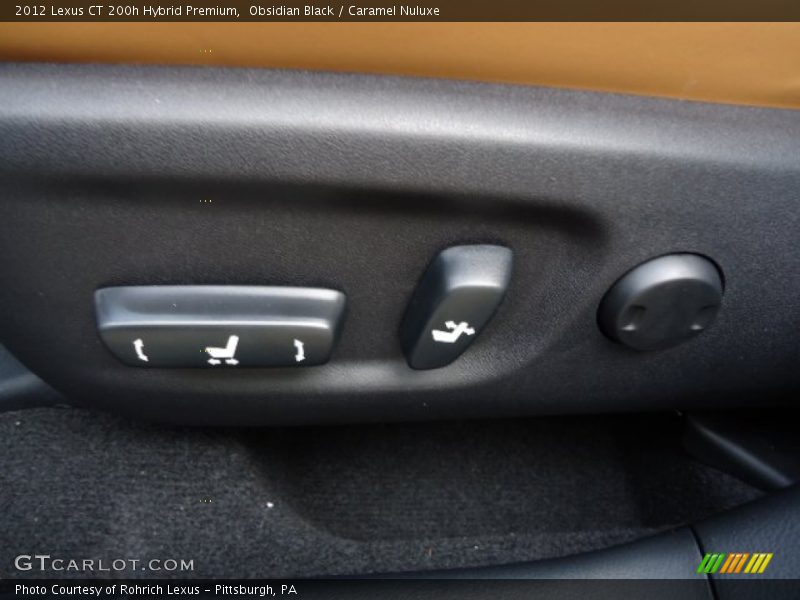 Obsidian Black / Caramel Nuluxe 2012 Lexus CT 200h Hybrid Premium