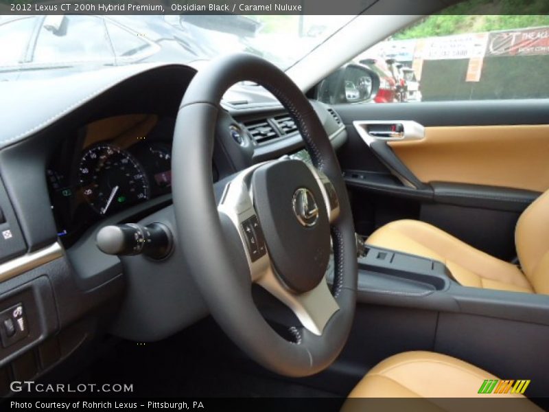 Obsidian Black / Caramel Nuluxe 2012 Lexus CT 200h Hybrid Premium