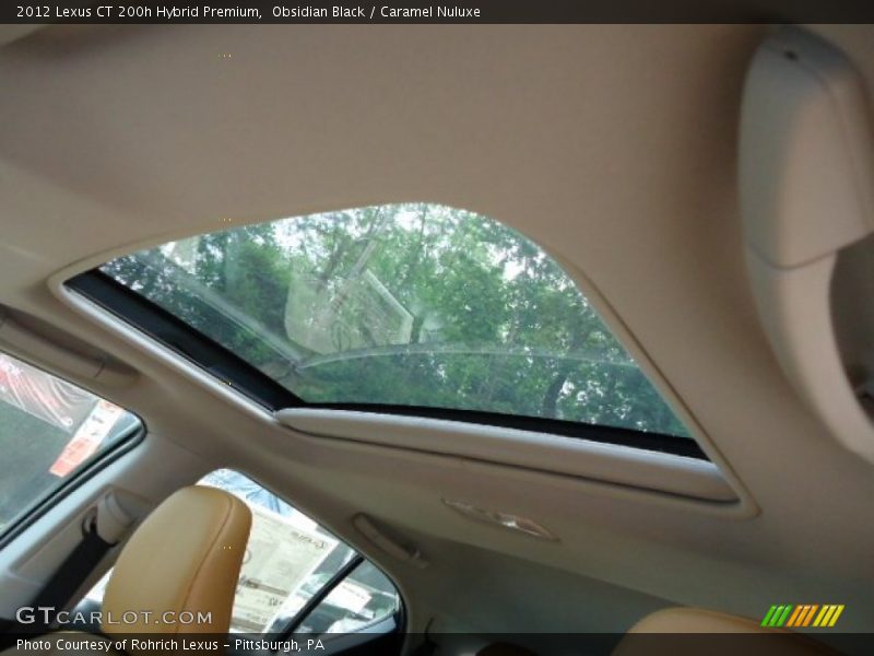 Obsidian Black / Caramel Nuluxe 2012 Lexus CT 200h Hybrid Premium