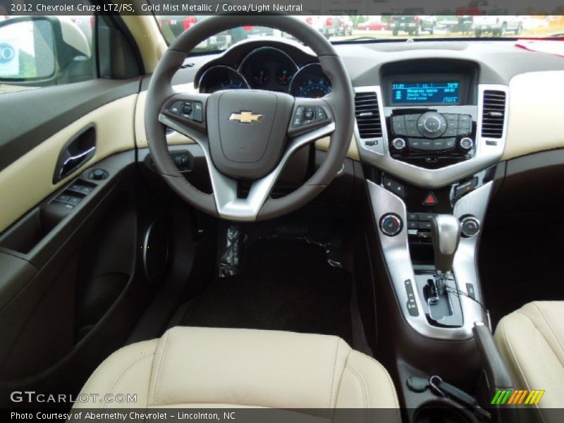 Gold Mist Metallic / Cocoa/Light Neutral 2012 Chevrolet Cruze LTZ/RS