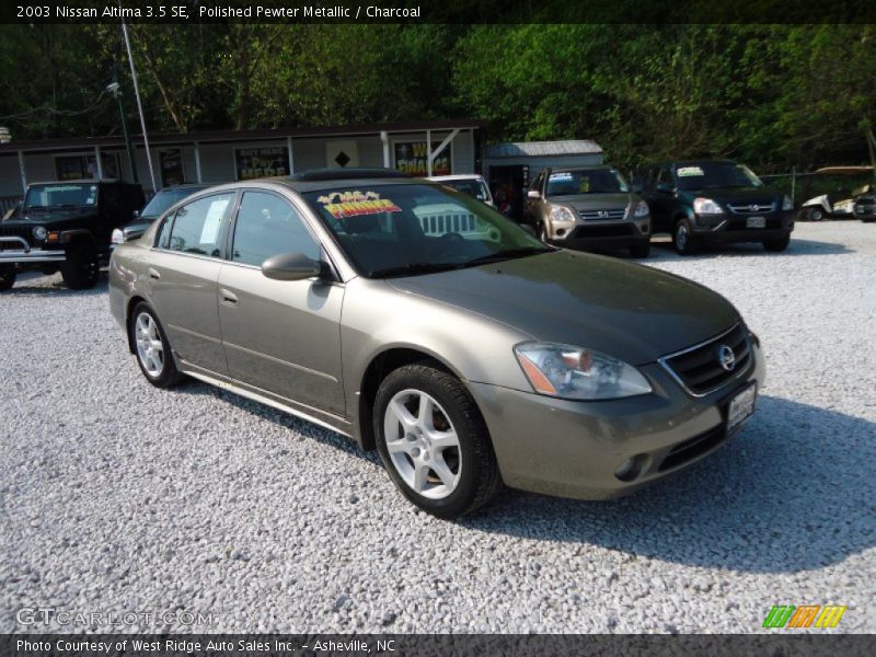 Polished Pewter Metallic / Charcoal 2003 Nissan Altima 3.5 SE