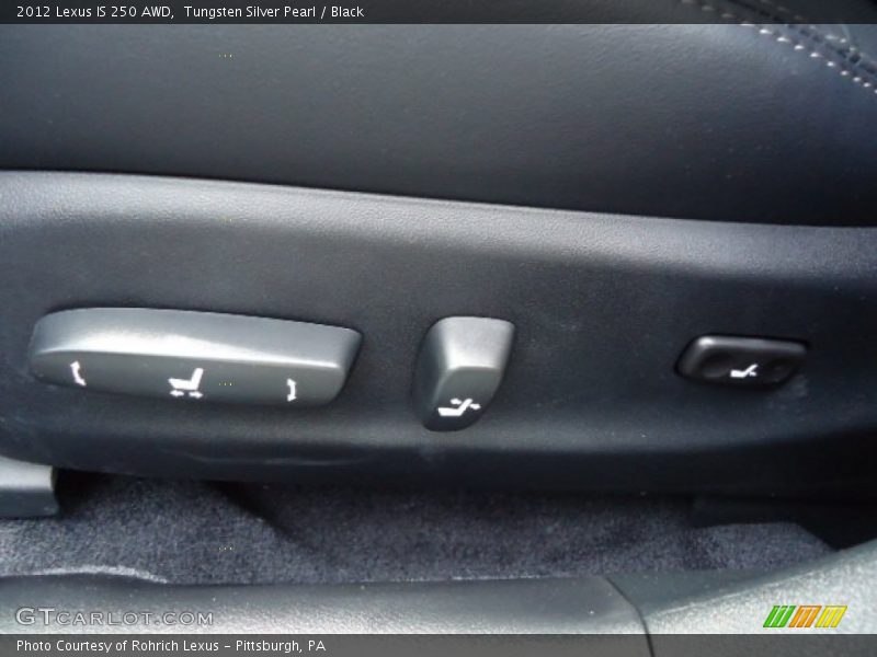 Tungsten Silver Pearl / Black 2012 Lexus IS 250 AWD