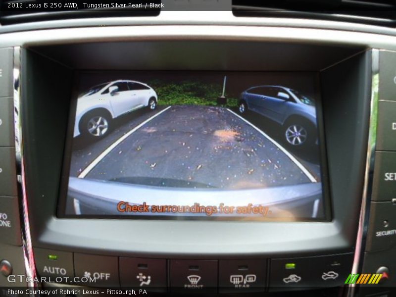 Tungsten Silver Pearl / Black 2012 Lexus IS 250 AWD