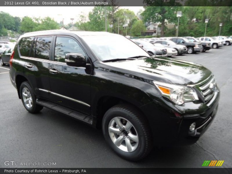 Obsidian Black / Black/Auburn Bubinga 2012 Lexus GX 460