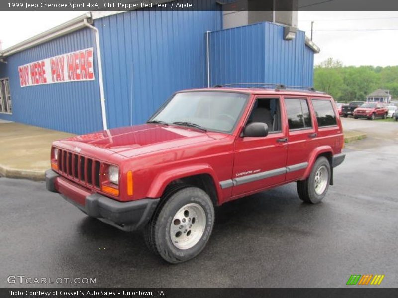 Chili Pepper Red Pearl / Agate 1999 Jeep Cherokee Sport 4x4