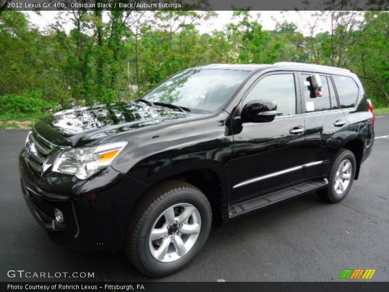 Obsidian Black / Black/Auburn Bubinga 2012 Lexus GX 460