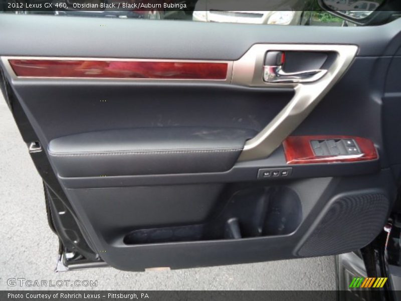 Obsidian Black / Black/Auburn Bubinga 2012 Lexus GX 460