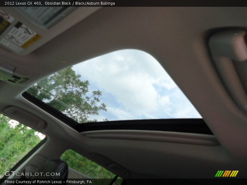 Obsidian Black / Black/Auburn Bubinga 2012 Lexus GX 460