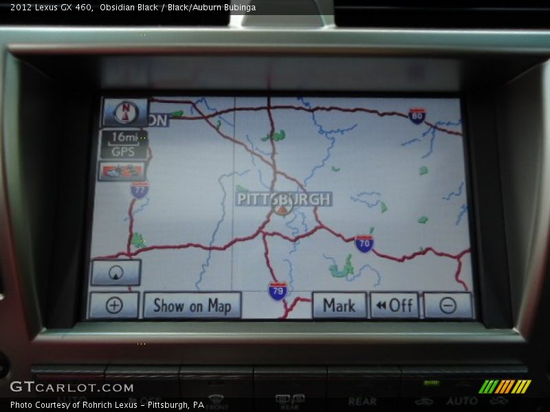 Obsidian Black / Black/Auburn Bubinga 2012 Lexus GX 460