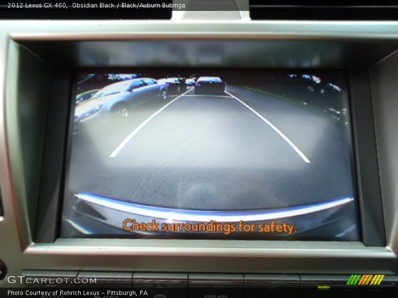 Obsidian Black / Black/Auburn Bubinga 2012 Lexus GX 460