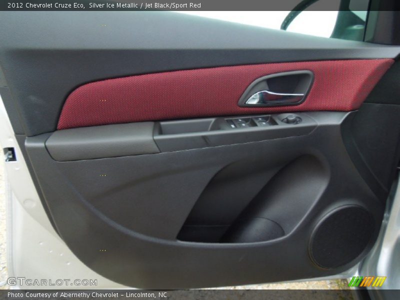 Silver Ice Metallic / Jet Black/Sport Red 2012 Chevrolet Cruze Eco