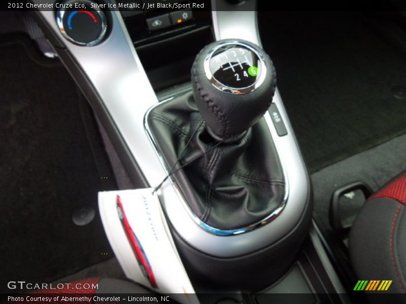 Silver Ice Metallic / Jet Black/Sport Red 2012 Chevrolet Cruze Eco