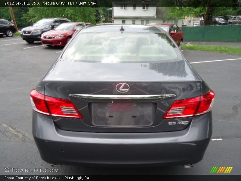 Nebula Gray Pearl / Light Gray 2012 Lexus ES 350