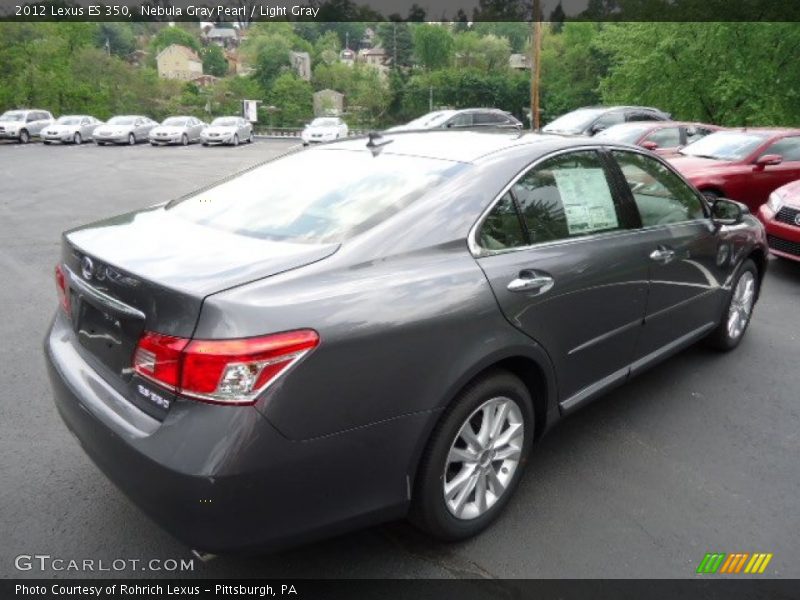 Nebula Gray Pearl / Light Gray 2012 Lexus ES 350