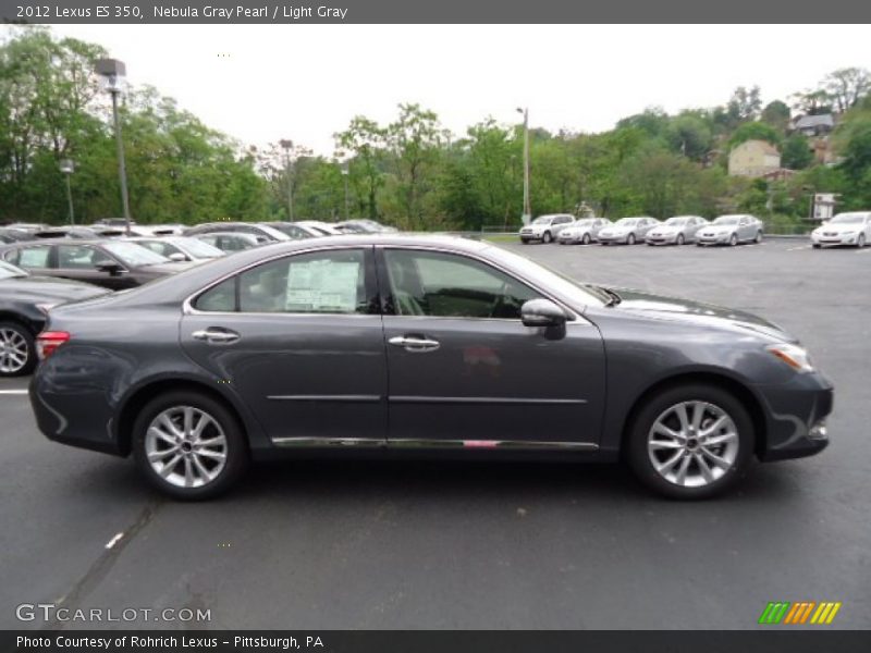 Nebula Gray Pearl / Light Gray 2012 Lexus ES 350