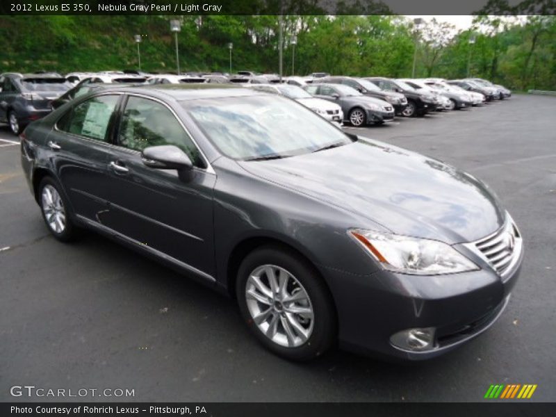 Nebula Gray Pearl / Light Gray 2012 Lexus ES 350