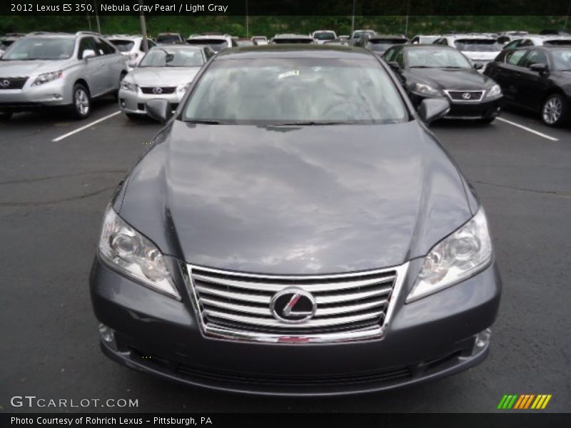 Nebula Gray Pearl / Light Gray 2012 Lexus ES 350