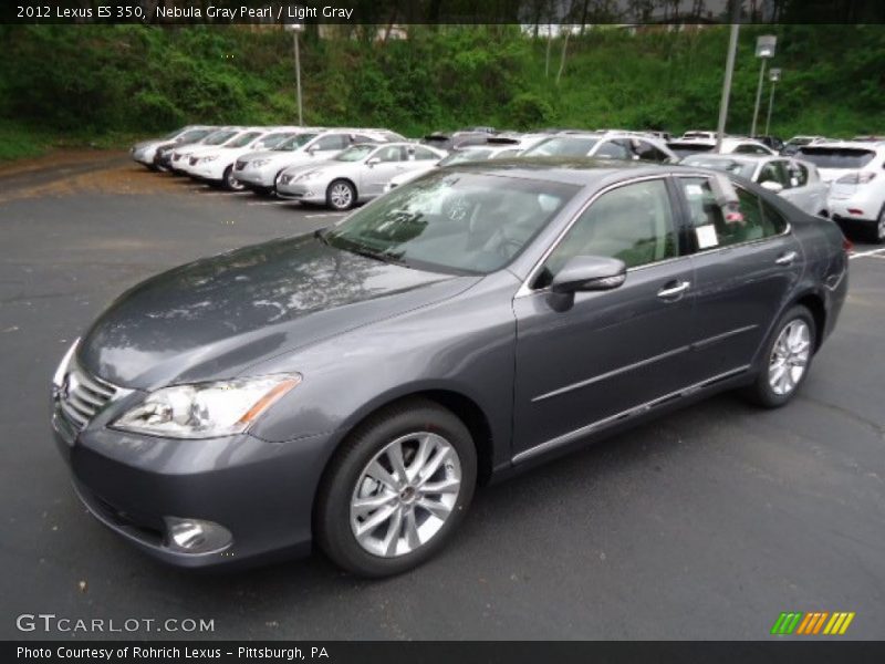 Nebula Gray Pearl / Light Gray 2012 Lexus ES 350