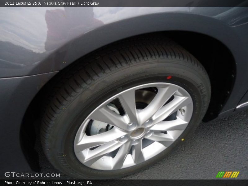 Nebula Gray Pearl / Light Gray 2012 Lexus ES 350