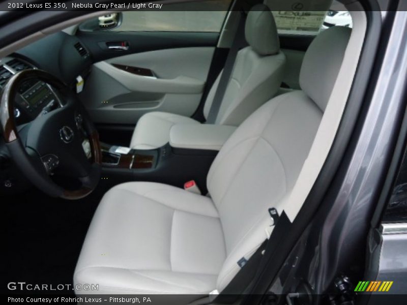 Nebula Gray Pearl / Light Gray 2012 Lexus ES 350