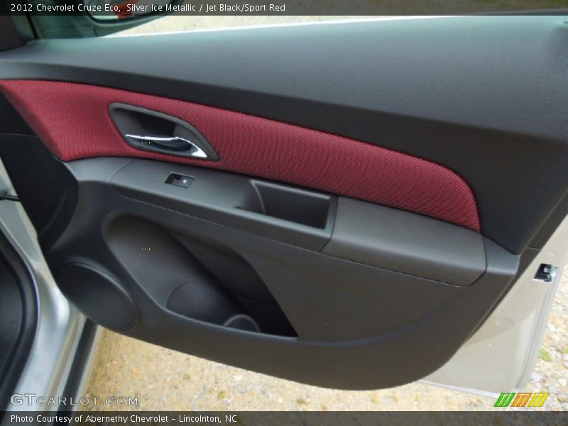 Silver Ice Metallic / Jet Black/Sport Red 2012 Chevrolet Cruze Eco
