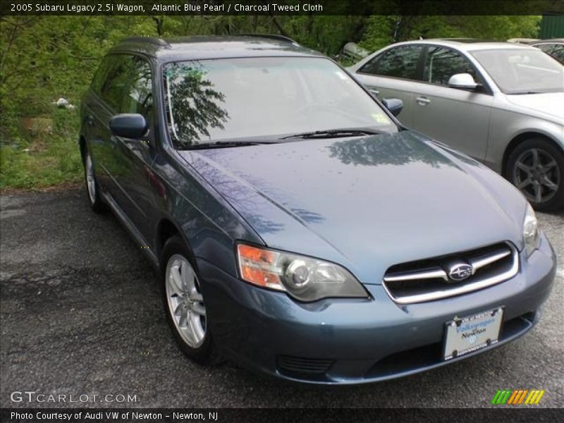 Atlantic Blue Pearl / Charcoal Tweed Cloth 2005 Subaru Legacy 2.5i Wagon